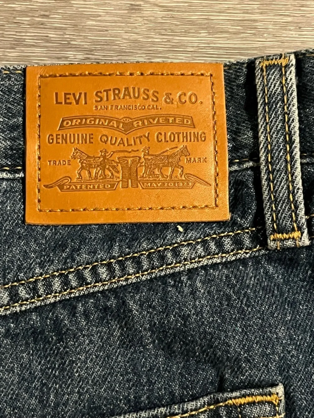 Levi's Dark Blue Denim Jean Shorts